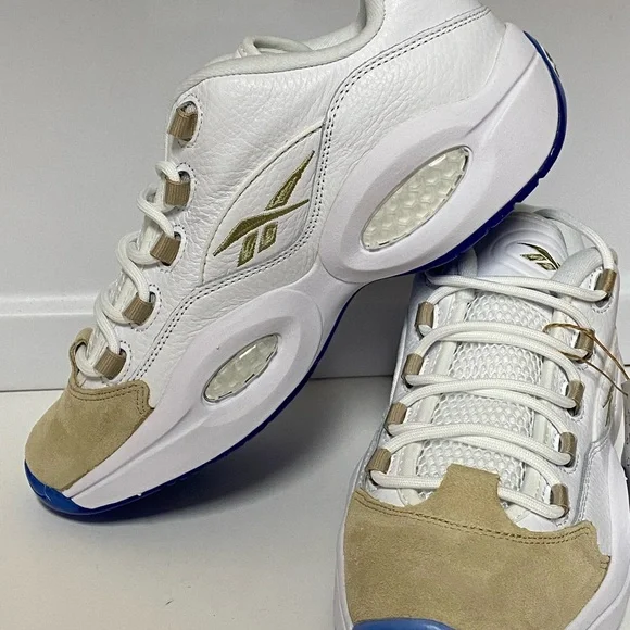 Reebok Question Low Oatmeal Shoes Sneaker Size 10 DS ALLEN